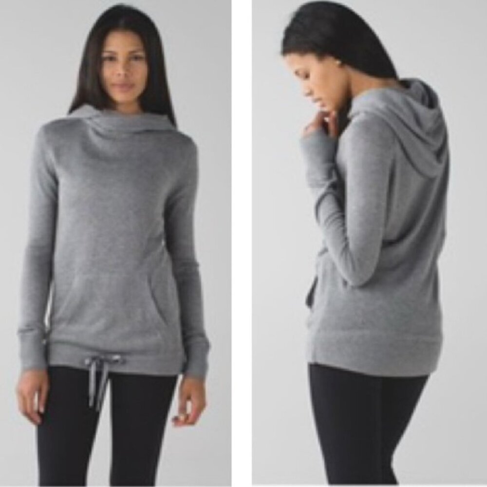 Lululemon Sweet Savasana Hoodie Sweater Cashmere Knit Pullover Pocket Minimal 6